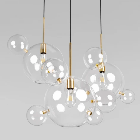 Подвесной светильник Loft It Bolle 2034-D3 (220V, на проводе, шарики, молекулы)