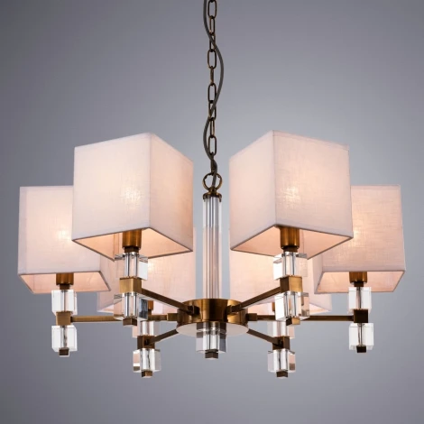 Подвесная люстра Arte Lamp North A5896LM-6PB (220V, на цепи, куб)