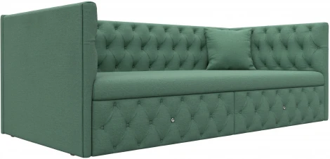 Диван детский прямой Найс (Зеленый/Рогожка) Лига Диванов арт.123169