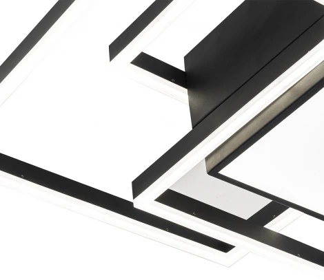 Потолочная люстра Escada Twins 10242/4LED 143W Black (регулировка яркости, 220V, пульт управления)