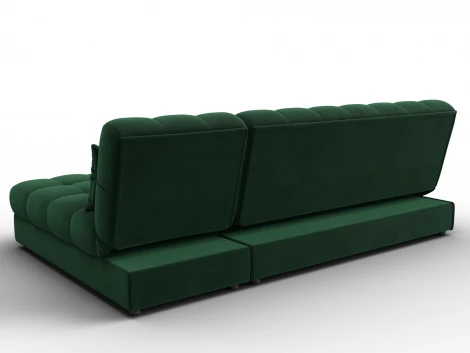 Диван угловой Лига-116 НПБ угол правый (ДСП,ЛДСП,Велюр/Зеленый) Лига Диванов 136953