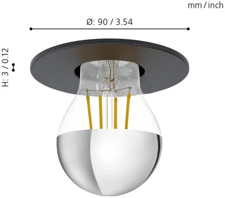 Встраиваемый точечный светильник Eglo Saluzzo 99061