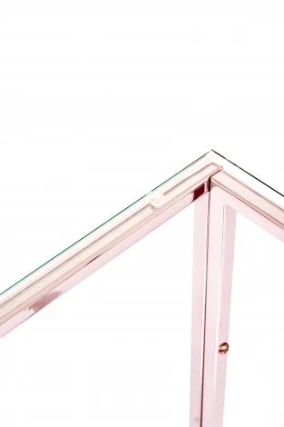 Консольный стол AllConsoles 1084-CS clear серебряный