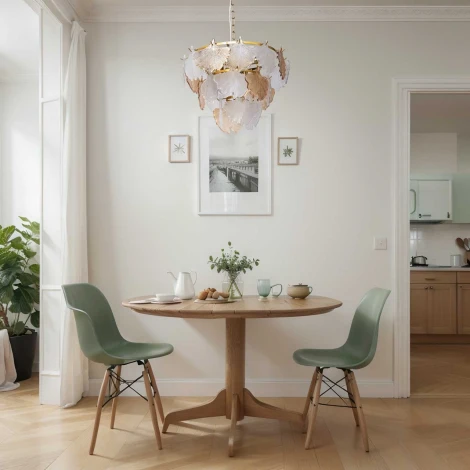 Подвесная люстра MW-Light Патриция 447012606 (220V, на цепи, листья)