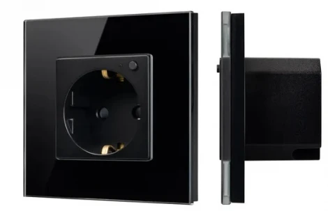 Розетка электрическая с Zigbee управлением SCT-OMALI-EUZB1-PL-BK (240V, 16A, Zigbee) (Arlight) 050216