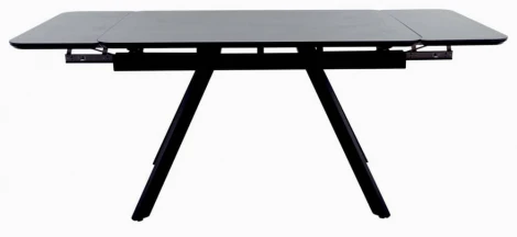 Стол Arthur раскладной 120-184x80x75см, керамогранит чёрный мрамор Greys Black, чёрный Bradex Home арт.RF 0677