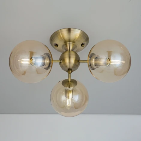 Потолочная люстра Citilux Томми CL102133 (220V, шарики, молекулы)