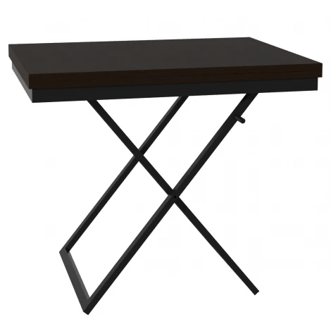 Стол-трансформер Манхэттен венге темный/черный Mebelik 009578