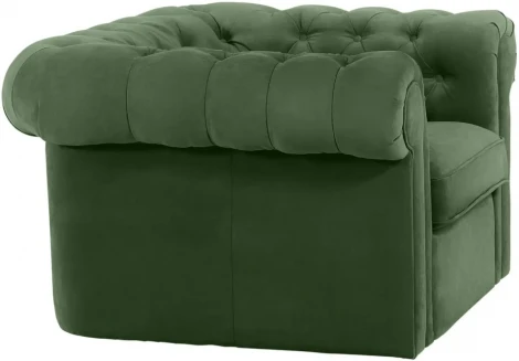 Кресло Chesterfield ОГОГО (арт.339871), (Ткань/Зеленый)