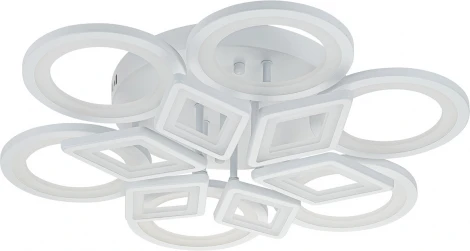 Потолочная люстра Escada Mosaic 10248/12 LED*160W White (ночной режим, 220V, пульт управления)