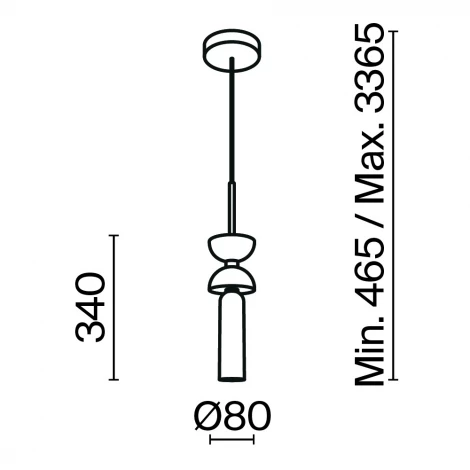Подвесной светильник Maytoni Kyoto MOD178PL-01GR (220V, на проводе)