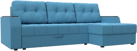 Диван угловой Эмир БС правый угол (Голубой/Рогожка) Лига Диванов арт.123556