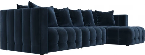 Диван угловой Лига-052 НПБ Лонг угол универсальный Лига Диванов (Велюр) арт.128820