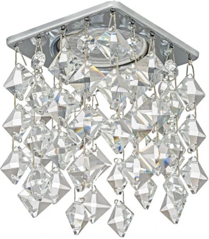 Встраиваемый светильник хрустальный Dio D'Arte Tayo Nickel GU10.5.14.8x8.103 N (220V)