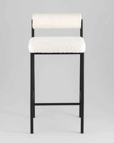 Стул полубарный Stool Group Балла букле молочный УТ000041907