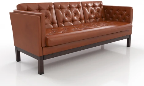 Диван Arsko Айверс Б венге оранжевый кожзам