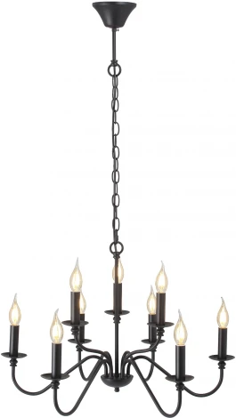 Подвесная люстра Vitaluce V1865-1/9 (220V, на цепи, подсвечник, свеча)