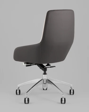 Кресло офисное TopChairs Soulo светло-серый, серый арт.УТ000039420