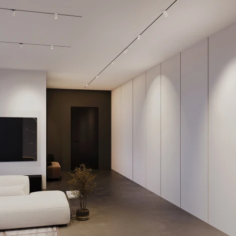 Трековый светильник магнитный Elektrostandard Mini Magnetic 85201/01 5W 3000K белый/черный (LED, 24V)