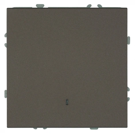 Выключатель одноклавишный с подсветкой (антрацит, soft touch) Stekker Эмили 49915