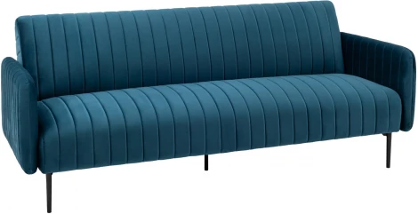 Диван прямой Stool Group Дрезден велюр синий УТ000035919
