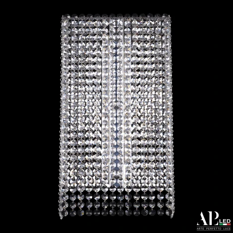Бра светодиодное APL LED Sicilia SH500.B1.25-45.A.Ni.4000 (220V, хрусталь)