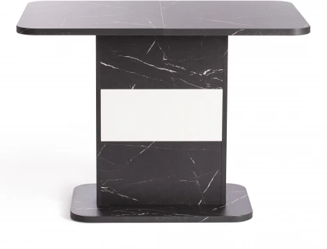 Стол обеденный SMART ЛДСП, 105-140х68,6х75 см, Мрамор Блэк Роял/Белый Tetchair 19264