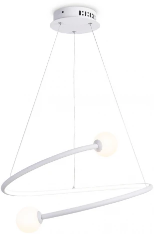 Подвесной светодиодный светильник Ambrella Comfort FL66291 (регулировка яркости, 220V, пульт управления, на тросе, шарики)