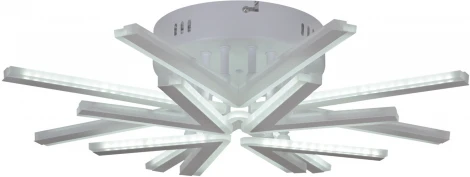 Потолочная люстра светодиодная на штанге с пультом Reluce 09824-3.3-4+4 WH (ночной режим, 220V)