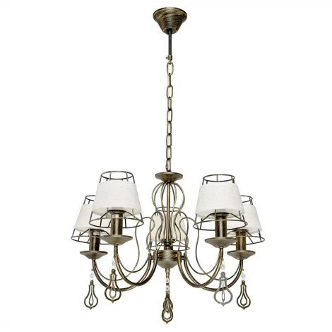 Подвесная люстра Максисвет Текстиль 2-6576-5-BKS E14