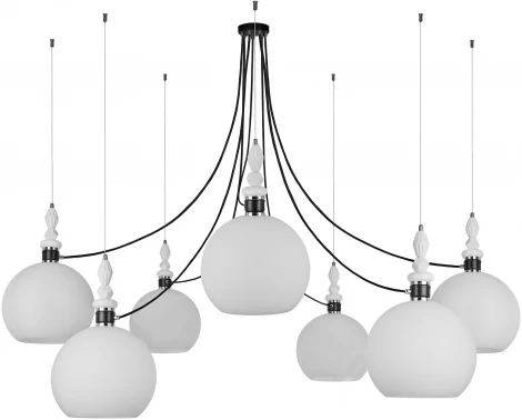 Подвесная люстра 33 Идеи PND182.07.17CH.003BL-S37WH (220V, на тросе, паук)