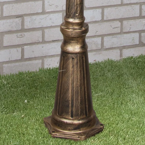 Наземный фонарь Elektrostandard Cassiopeya F/3 черное золото (220V, IP44)