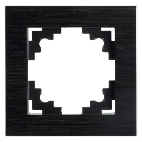 Рамка на 1 пост (черный) Stekker Катрин 50012