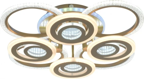 Потолочная люстра SS1L M68591-4+4+1 181W AB 000030281 Мелодия Света