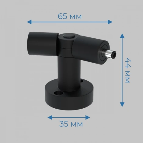 L - соединитель с изменяемым углом 70-220° настенно-потолочный монтаж, 24В Imex Thin & Smart IL.0060.4001-BK