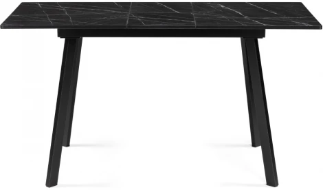 Деревянный стол Woodville Агни 110(140)х68х76 файерстоун / черный матовый 528557