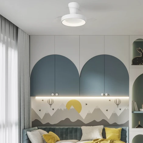 Потолочная светодиодная люстра с вентилятором и пультом Mantra Niseko Fan 9089