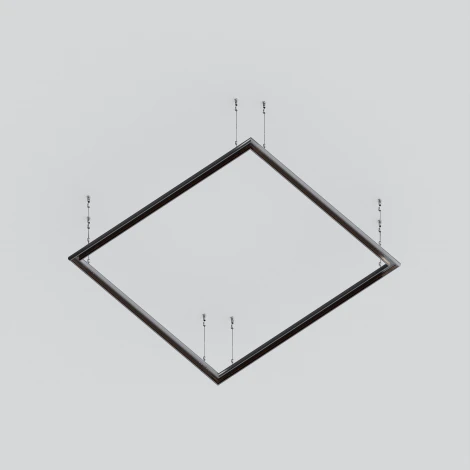 Шинопровод под гипсокартон накладной/подвесной магнитный черный 2м Maytoni Busbar trunkings Exility TRXM034-R-412B (48V)