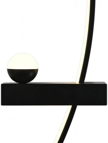 Настенный светодиодный светильник Escada Ray 10220/2LED Black R 15Вт, 700Лм, 3000К, Ra>80, металл/силикон, черный