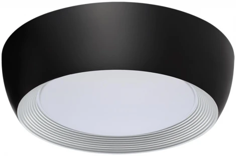 Потолочный светильник круглый Sonex Cronus 7716/54L металл/акрил/белый/черный LED 54Вт 3000-6500К D500 IP20 пульт ДУ (220V, круглые)