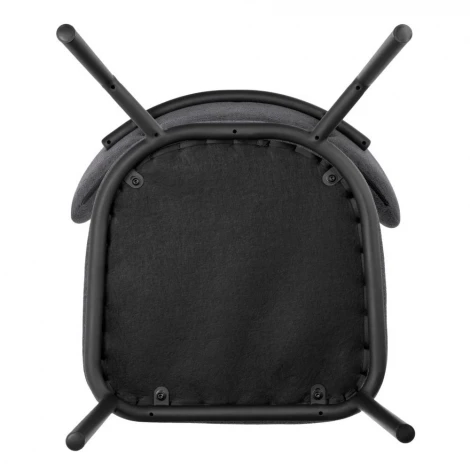 Стул Lucas 2 темно-серый шенилл с чёрными ножками Bradex Home FR 1087