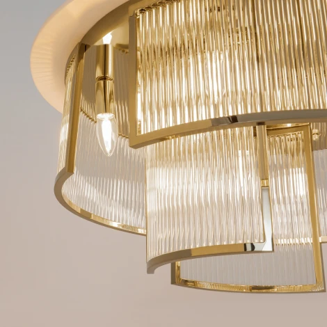 Потолочный светильник круглый Maytoni Frame MOD174CL-09G (220V, круглые)