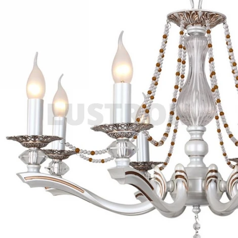 Подвесная люстра IDLamp Eloisa 259/8-Whiteplatina