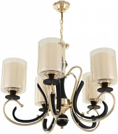 Подвесная люстра Arte Milano Florentia-2237 302237/5 Bk/Gd (220V, на цепи)