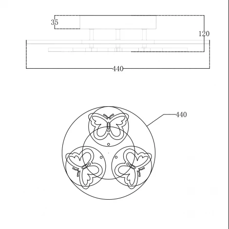 Потолочный светильник Escada 10272/6LED 88W White