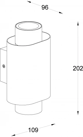 Архитектурная подсветка Oasis Light TUBE 6040-2 Gr (220V, IP44)