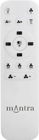 Потолочный светильник круглый светодиодный диммируемый с вентилятором с пультом управлением смартфоном регулировкой цветовой температуры Mantra Tibet 7805 (регулировка яркости, 220V, круглые)