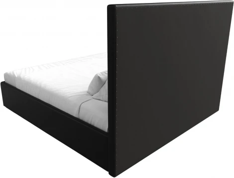 Кровать интерьерная Афродита 180 (Черный/Экокожа) Лига Диванов арт.120601