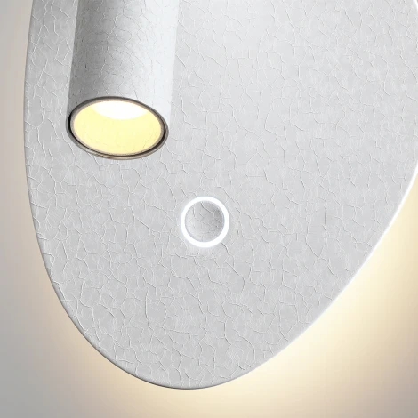 Спот настенный Odeon Light Roy 7183/9WL белый ice crack/металл IP20 LED 9W 580Лм 2700K/3300K/4000K 120° 220V