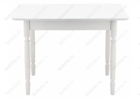 Обеденный стол из дерева Woodville Вуди белый глянец 319903